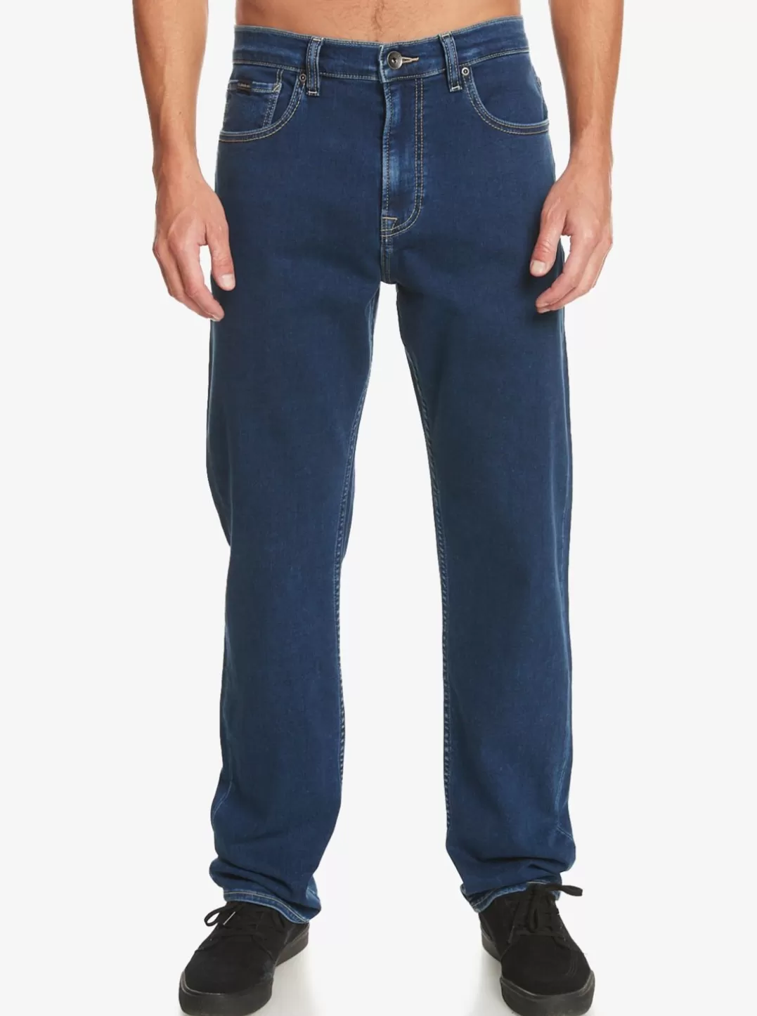 Cheap Modern Wave - Calcas De Ganga Afuniladas Para Homem Homem Jeans & Calcas