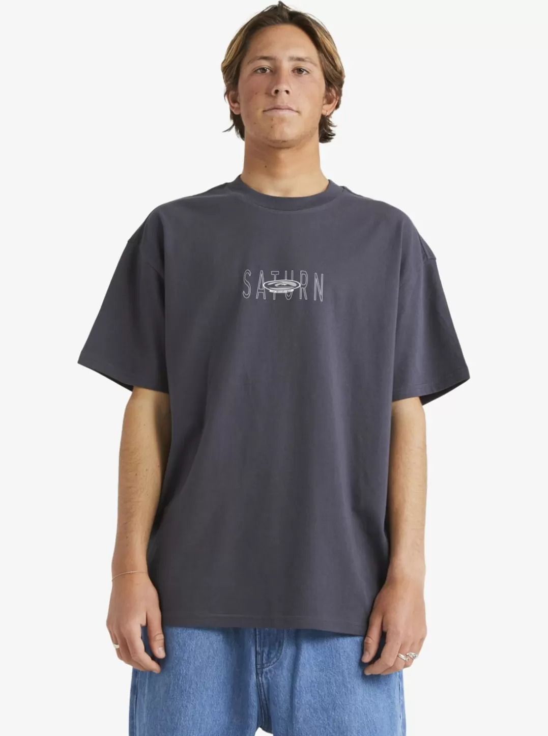 Clearance Saturn - T-Shirt Oversized Para Homem Homem T-Shirts